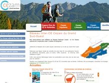 Tablet Screenshot of cezam-grandsudouest.com